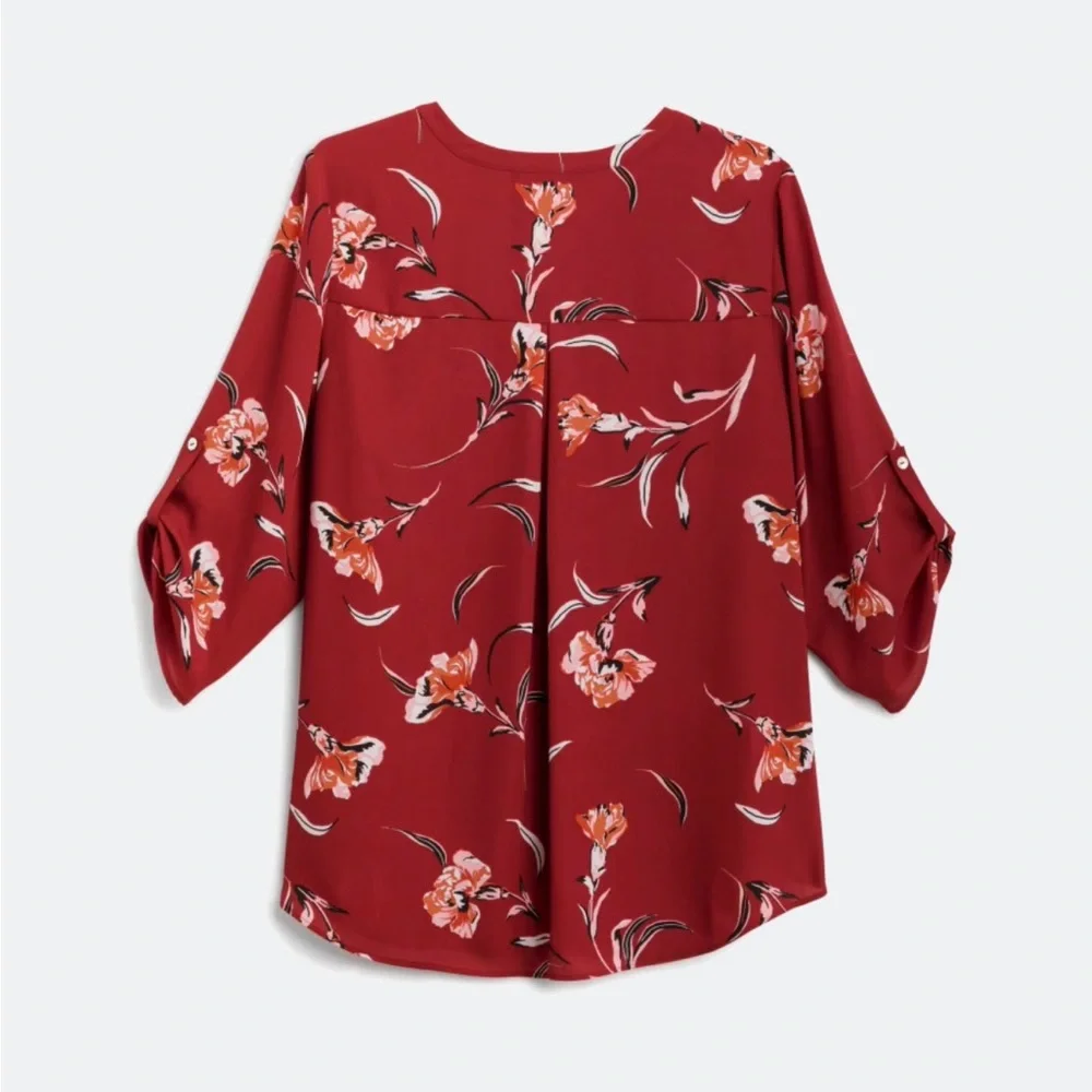 DANIEL RAINN Koda Split Neck Blouse NWT - Picture 5 of 7